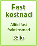 Alltid fast fraktkostnad - 35 kr