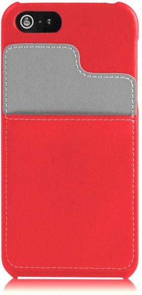 EPZI Kreditkortsskal (iPhone 5/5S/SE) – Röd