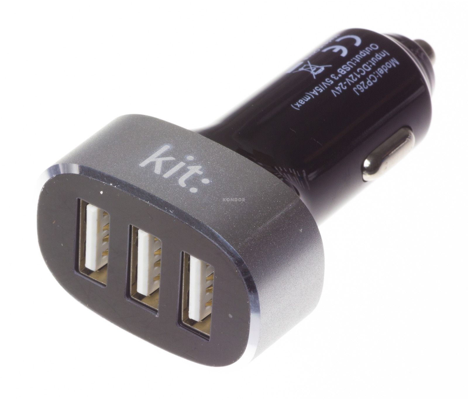 Kit USB In-Car Charger 3xUSB