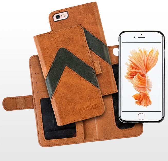MOC M Leather Flip Case (iPhone 7) – Svart