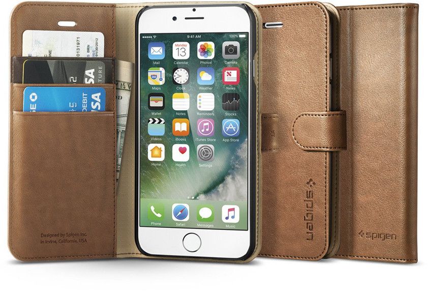 Spigen Wallet S (iPhone 7) – Svart