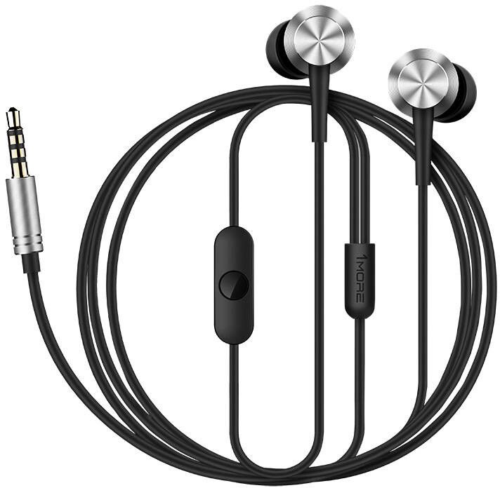 1More Piston Fit Wired Earphones - Grå | Tillbehör - Hörlurar & headset - Headset 3,5 mm | AlltMobil