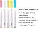 Cricut Opaque Gel Pens 1.0mm 5-pack