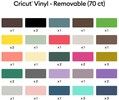Cricut Premium Vinyl Removable 30 x 30 cm 70-pack