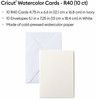 Cricut Watercolor Cards R40 10-pack