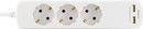 Deltaco 3 Socket Power Strip with 2 USB-A-Ports