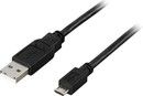 Deltaco USB-A till MicroUSB-kabel 