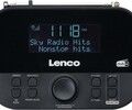 Lenco CR-615BK DAB+/FM-klockradio Med Tidsprojektion