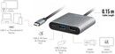 LogiLink USB-C till HDMI/USB-A/USB-C PD 4K/60hz