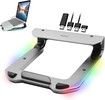 Macally RGB Laptop Stand with USB Ports