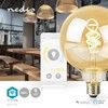 Nedis SmartLife Wi-Fi Smart LED Vintage Bulb E27 Globe 4,9W