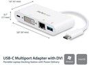 StarTech USB-C-Multiportadapter med DVI