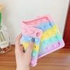 Trolsk Kids Case with strap - Bubble Rainbow (iPad 10,2)