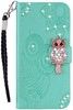Trolsk Rhinestone Owl Wallet (iPhone 14)