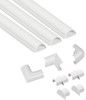 Vivanco Round Cable Trunking Set 30 x 15mm 