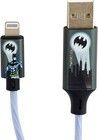 Batman Light-Up USB-A to Lightning Cable