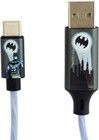 Batman Light-Up USB-A to USB-C Cable