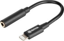 Boya BY-K3 - Adapter 3,5mm till Lightning