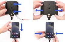 Brodit Aktiv Hllare med USB-C-laddning 