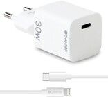 Champion Fast Charge USB-C PD 30W + USB-C to Lightning Cable - Vit