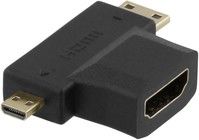 Deltaco HDMI-adapter - HDMI till Mini-HDMI och Micro-HDMI