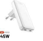 Fixed Reseladdare 2x USB-C 45W