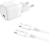 Gear Laddare 220V 1 x USB-C PD 25W + USB-C-kabel