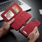 CaseMe Leather Wallet 14 (iPhone X/Xs) - R�d