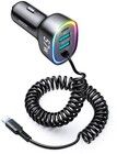 Joyroom 4-in-1 Car Charger with Lightning Cable
