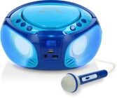 Lenco SCD-650 Karaoke Radio with Microphone & Light Effects