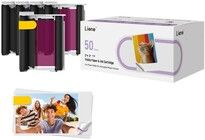Liene Pearl N200 Photo Paper, 2x3" and Ink Cartridges Refill