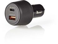 Nedis Universal Dual USB-C/USB-A Car Charger