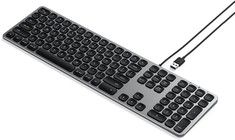 Satechi Aluminium Wired Keyboard - Grå