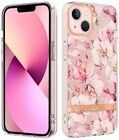 Trolsk Blommigt Skal - Rosa Gardenia (iPhone 14)