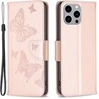 Trolsk Pl�nboksfodral - Fj�rilar (iPhone 15 Pro)