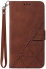 Trolsk Imprint Wallet with Strap (iPhone 15 Pro) - Brun