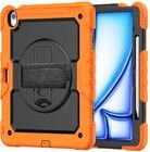 Trolsk St�tt�ligt Skal med 360� Stativ och Rem (iPad Air 13 (2024-2026)) - Orange