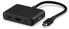 Unisynk 3-portars USB-C Hubb V2 - Svart