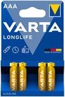 Varta Longlife AAA/LR03 Batteri 