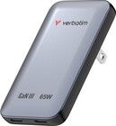 Verbatim Essentials Slim GaN V�ggladdare 65W 