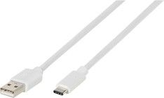 Vivanco Charging Cable USB-A 2.0 to USB-C - Vit 2 meter