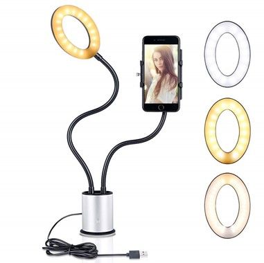 LED Selfie Lamp + Holder (iPhone)