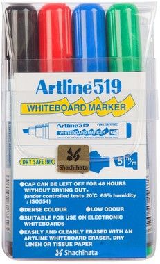 Artline Whiteboardpennor 519 (4-pack)