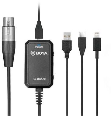 Boya BY-BCA70 Mikrofonadapter USB-A/USB-C/Lightning