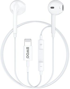 Bwoo Wired Lightning Headphones With Volume Control