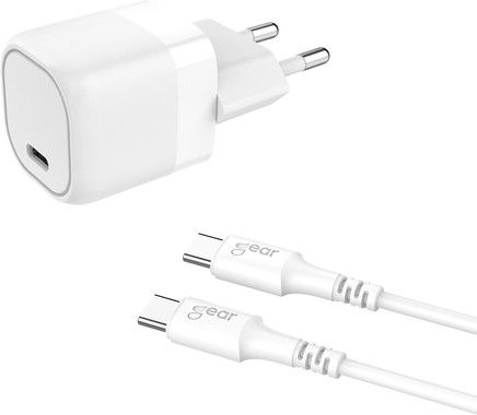 Gear Laddare 220V 1 x USB-C PD 25W + USB-C-kabel