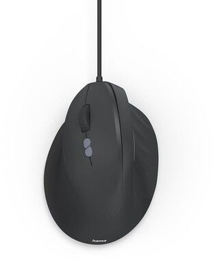 Hama ECM-500 Tr�dad Ergonomisk Mus (V�nsterh�nt)