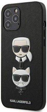 Karl Lagerfeld Saffiano Karl & Choupette Case (iPhone 13 Pro)