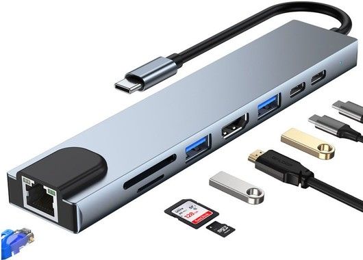 Lippa 8-in-1 87W USB-C Hub