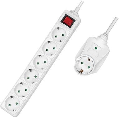 LogiLink Power Strip with Switch 7-way